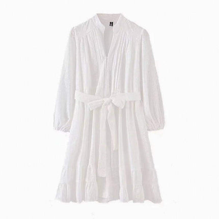 Liberty White Mini Dress for Women - Wnkrs
