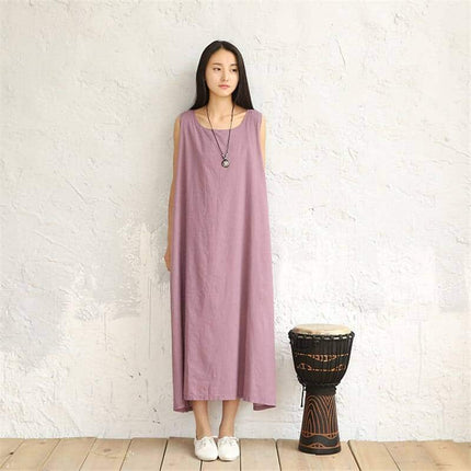 Linen Women's Dress in Casual Style - Wnkrs