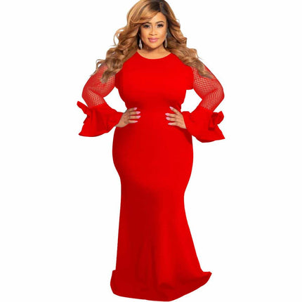 Long Sleeve Plus Size Dress - Wnkrs
