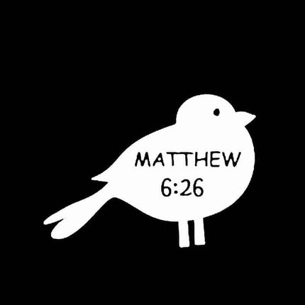 Matthew 6:26 Car Sticker - wnkrs