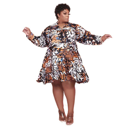 Midi Dress for Plus Size Women - Wnkrs