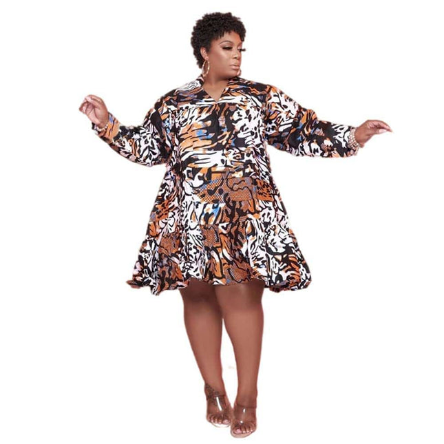 Midi Dress for Plus Size Women - Wnkrs