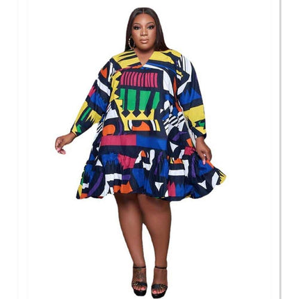 Midi Dress for Plus Size Women - Wnkrs