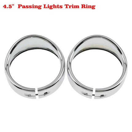 Motorcycle Visor Headlight Trim Ring Set - wnkrs