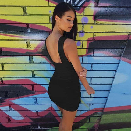 Off Shoulder Mini Bodycon Dress for Women - wnkrs