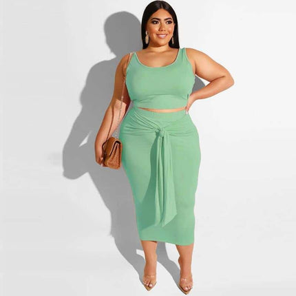 Plus Size Two-Piece Dress - Wnkrs