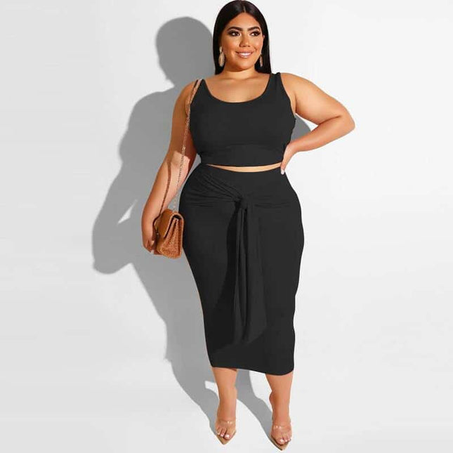 Plus Size Two-Piece Dress - Wnkrs
