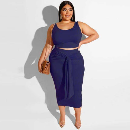 Plus Size Two-Piece Dress - Wnkrs