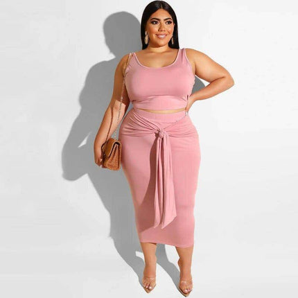 Plus Size Two-Piece Dress - Wnkrs