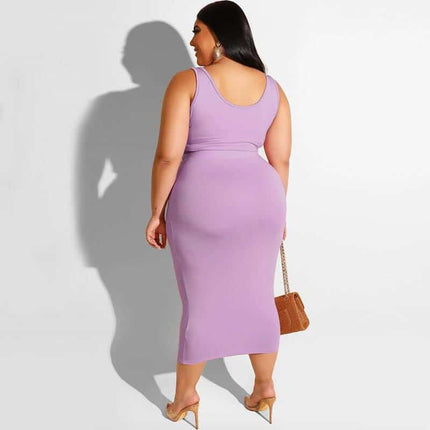 Plus Size Two-Piece Dress - Wnkrs
