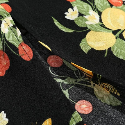 Summer Casual Flower Printed Round Neck Dress - Wnkrs