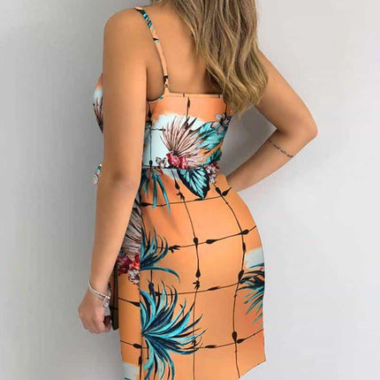 Tropical Printed Mini Dress - wnkrs