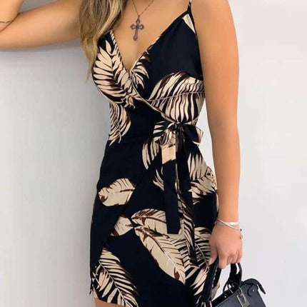 Tropical Printed Mini Dress - wnkrs