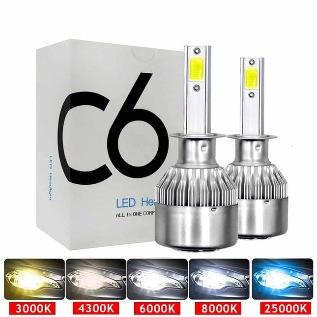 Universal LED Headlight Bulbs Pair - wnkrs