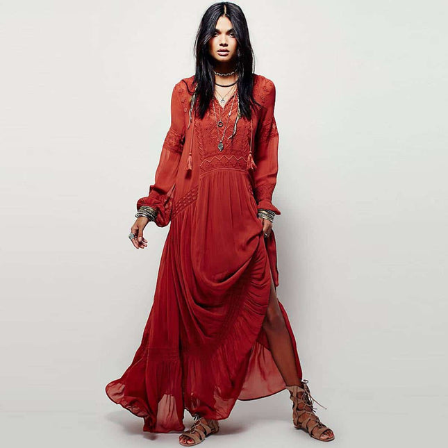 Vintage Women's Dress with Long Sleeves - Wnkrs