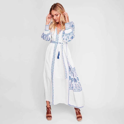 White Maxi Dreaming Dress for Women - Wnkrs