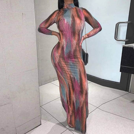 Women's Bodycon Long Sleeved Midi Dress - Wnkrs