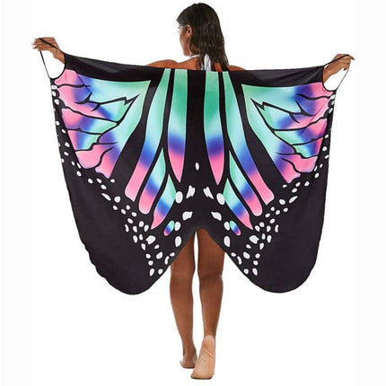 Women's Butterfly Printed Beach Long Dress - Wnkrs