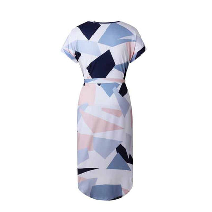 Women's Casual Geometric Printed Dress - Wnkrs