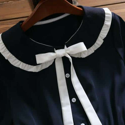 Women's Cute Style Cotton Midi Dress - Wnkrs