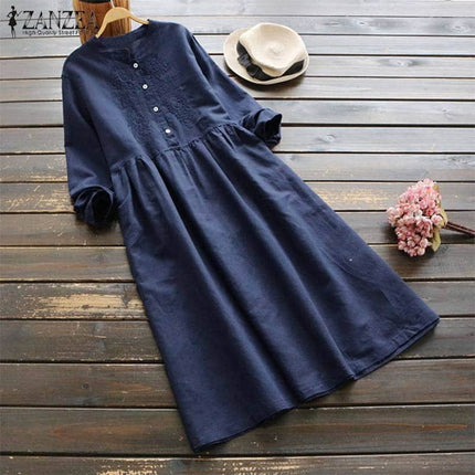 Women's Embroidered Maxi Dress - Wnkrs