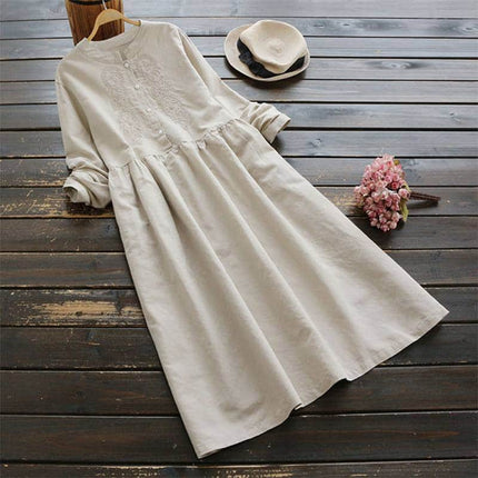 Women's Embroidered Maxi Dress - Wnkrs