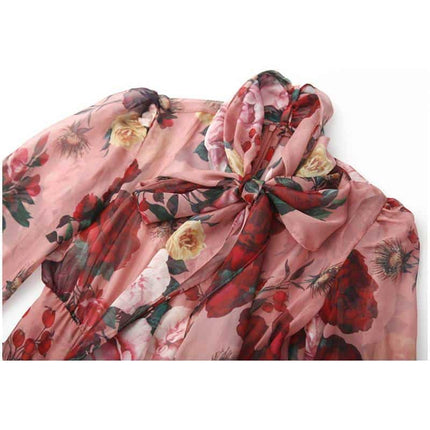 Women's Floral Printed Dress - Wnkrs