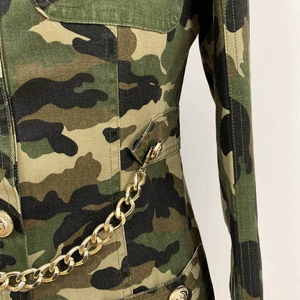 Women's Military Style Mini Dress - Wnkrs