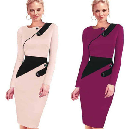 Women's Office Style Pencil Dress - Wnkrs