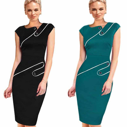 Women's Office Style Pencil Dress - Wnkrs
