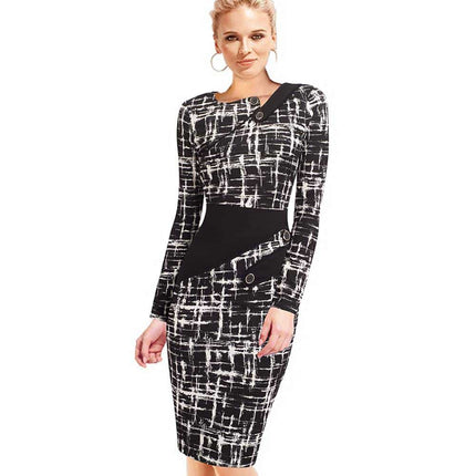 Women's Office Style Pencil Dress - Wnkrs