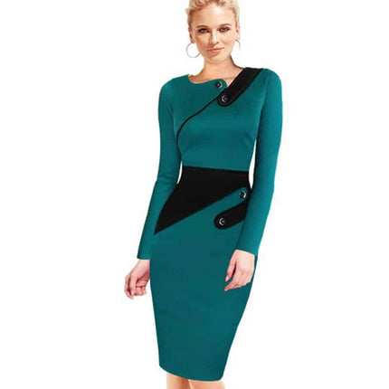 Women's Office Style Pencil Dress - Wnkrs