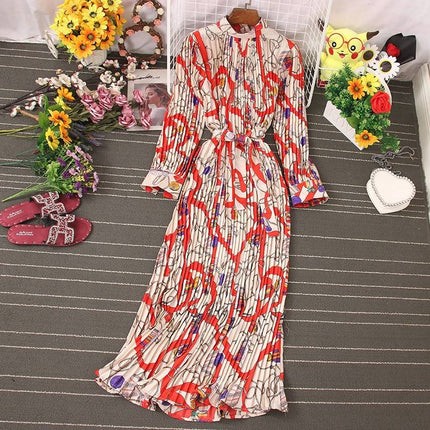 Women's Pleated Boho Dress - Wnkrs