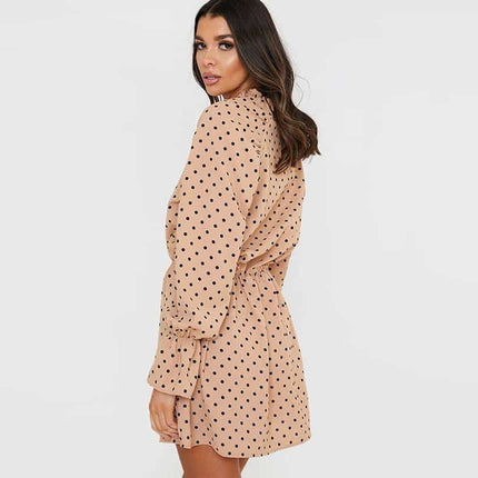 Women's Polka Dot Print Mini Dress - Wnkrs