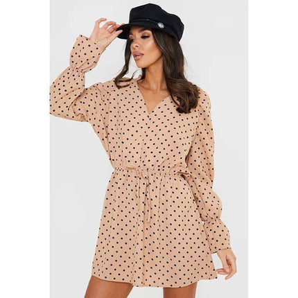 Women's Polka Dot Print Mini Dress - Wnkrs