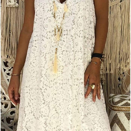 Women's Summer Loose Laced Dress - Wnkrs