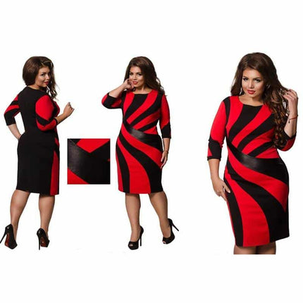 Women's Summer Patchwork Oversized Dress - Wnkrs