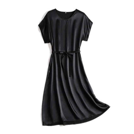 Women's Summer Plain Silk Dress - Wnkrs