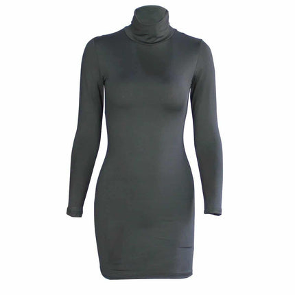 Women's Turtleneck Slim Dress - Wnkrs