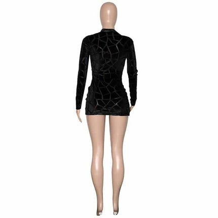 Women's Zipped Mini Dress - Wnkrs