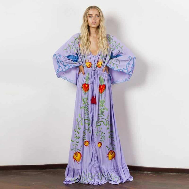 Women's Boho Style Dress - Wnkrs