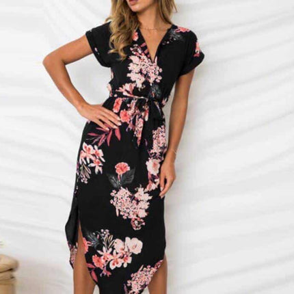 Women's Casual Geometric Printed Dress - Wnkrs