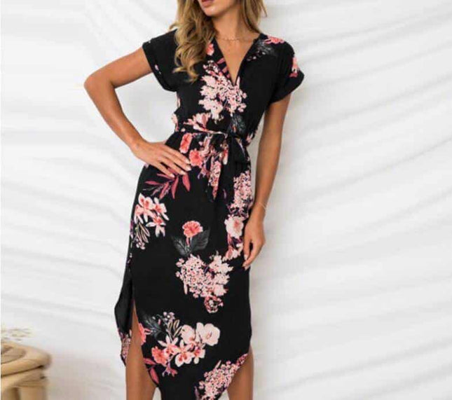 Women's Casual Geometric Printed Dress - Wnkrs