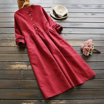 Women's Embroidered Maxi Dress - Wnkrs
