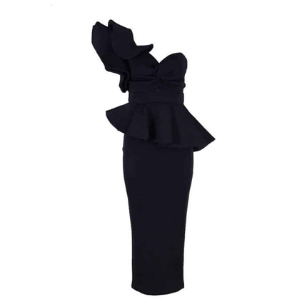 Women's Fashion  Bodycon Ruffles Dress - wnkrs