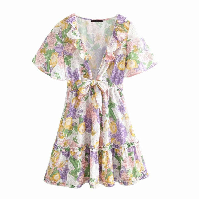 Women's Mini Dress in Floral Print - Wnkrs
