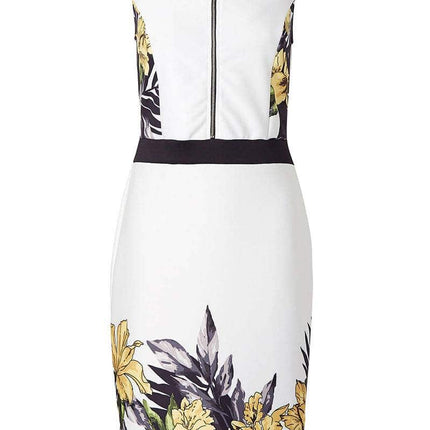 Women's O-Neck Sleeveless Floral Printed Dress - Wnkrs