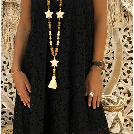 Women's Summer Loose Laced Dress - Wnkrs