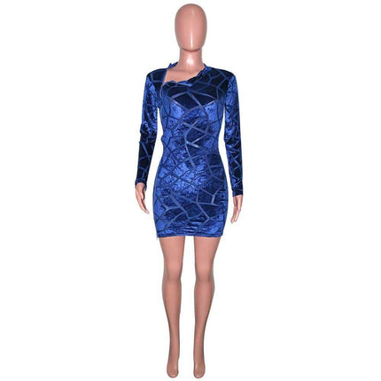 Women's Zipped Mini Dress - Wnkrs